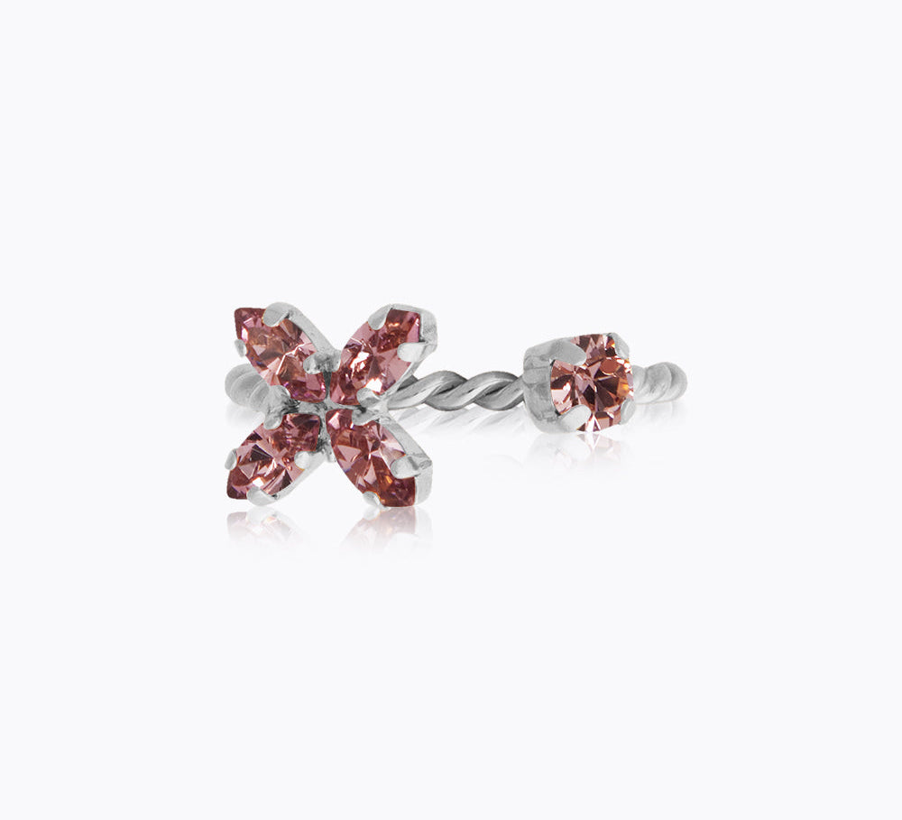 Caroline Svedbom - Crystal Star Ring Light Amethyst Rhodium