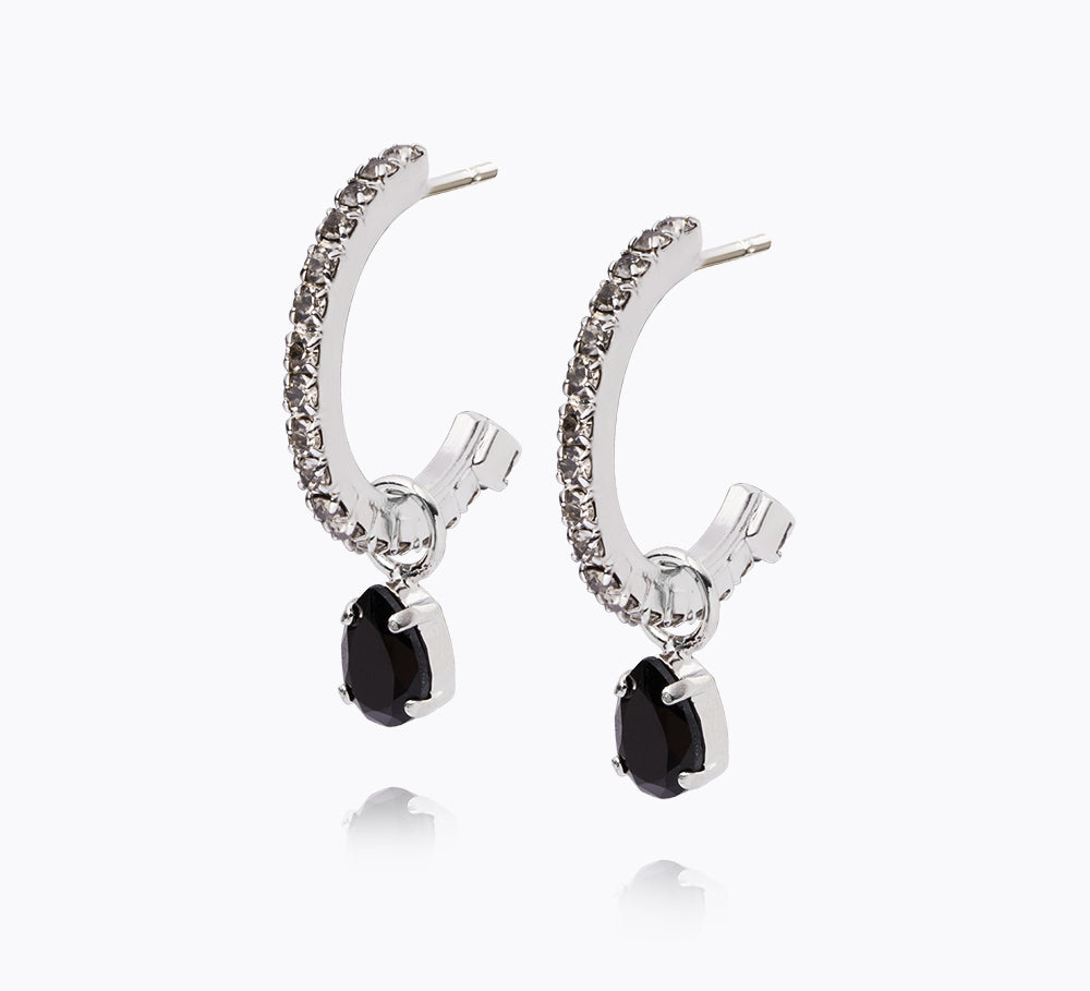 Tracy Loop Earrings / Jet
