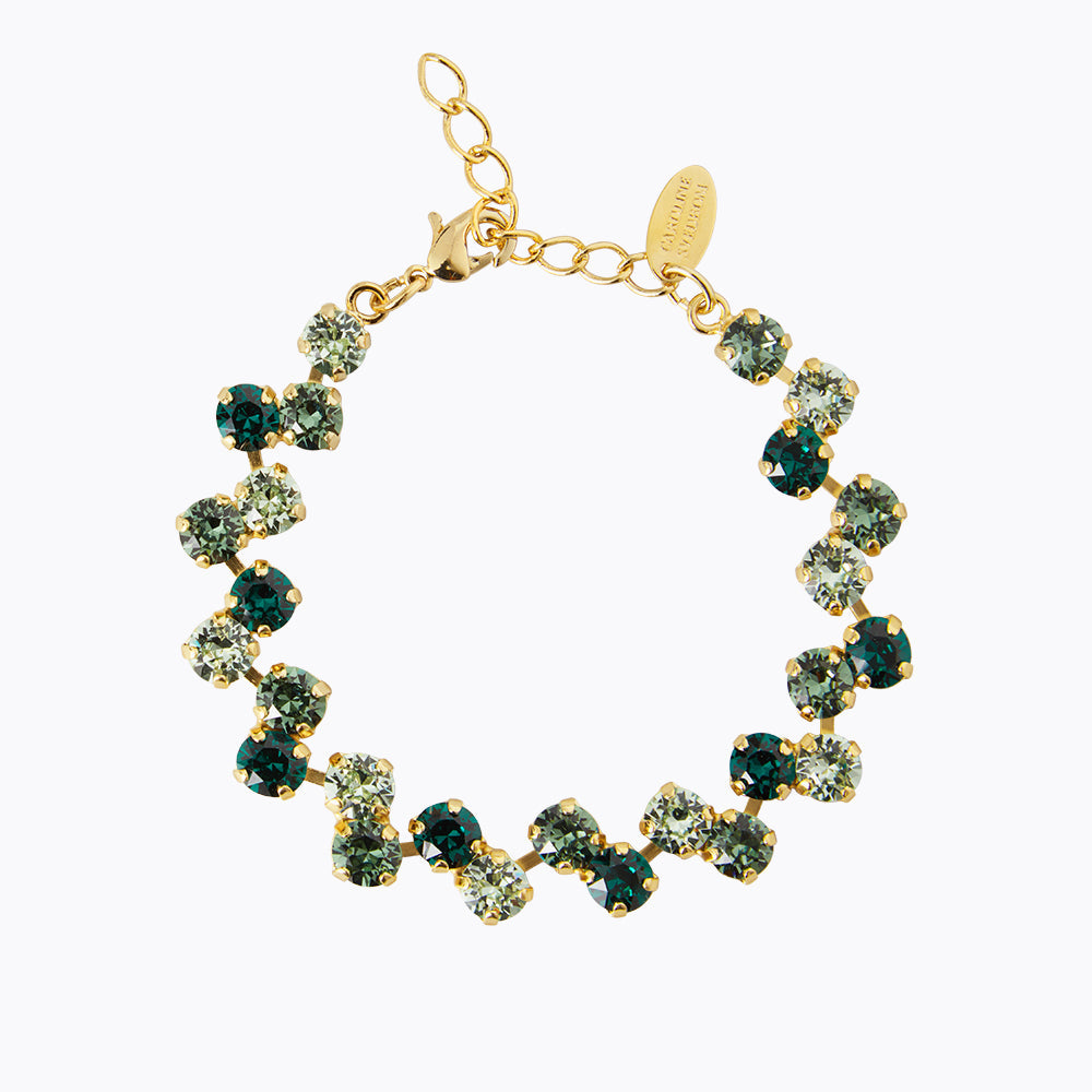 Caroline Svedbom - Fiona Bracelet Green Combo Gold