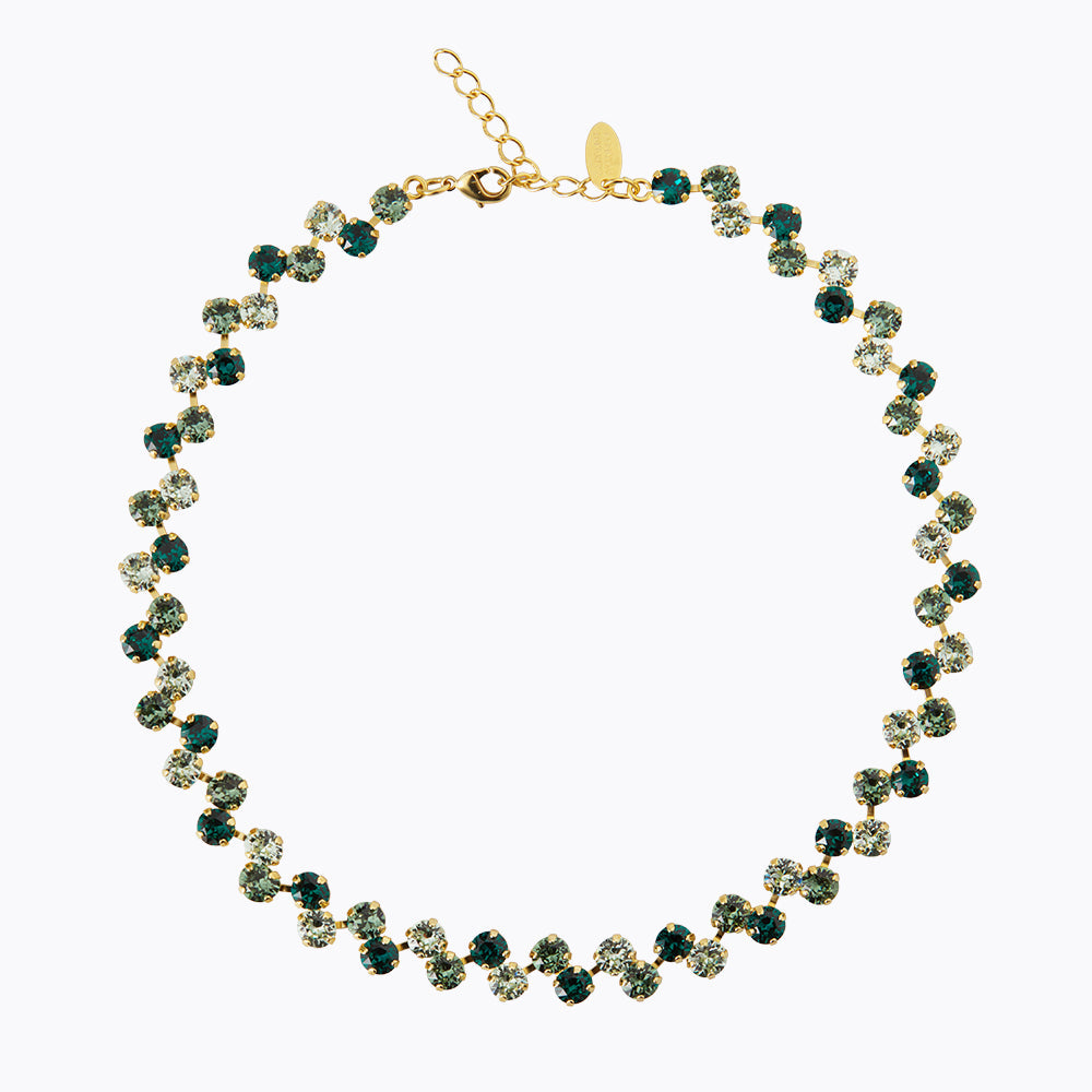 Caroline Svedbom - Fiona Necklace Green Combo Gold