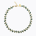 Caroline Svedbom - Fiona Necklace Green Combo Gold
