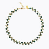 Caroline Svedbom - Fiona Necklace Green Combo Gold