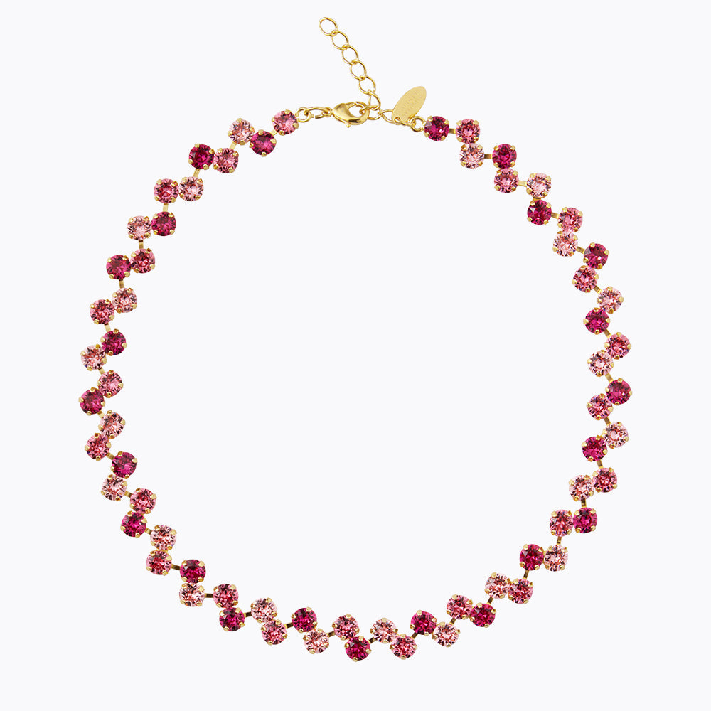 Caroline Svedbom - Fiona Necklace Rose Combo Gold