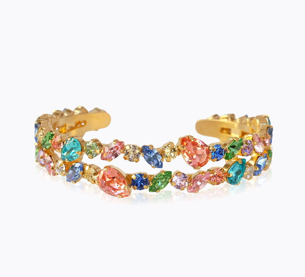 Caroline Svedbom - Gabriella Bangle Rainbow Combo Gold