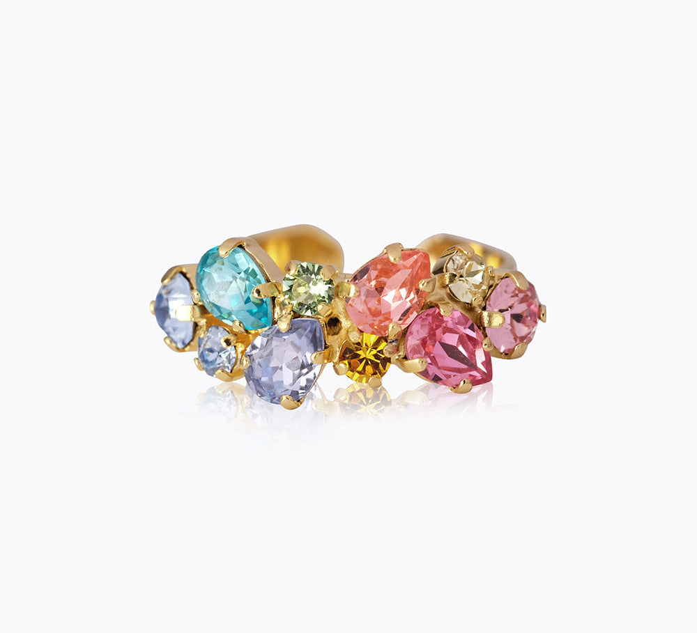 Caroline Svedbom - Gabriella Ring Rainbow Combo Gold