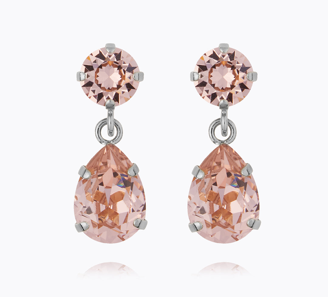 Mini Drop Earrings / Vintage Rose