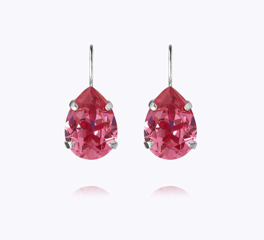 Mini Drop Clasp Earrings / Rose
