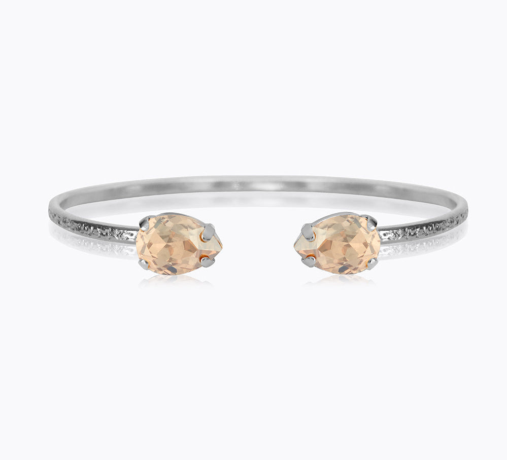 Caroline Svedbom - Petite Drop Bracelet Golden Shadow Rhodium