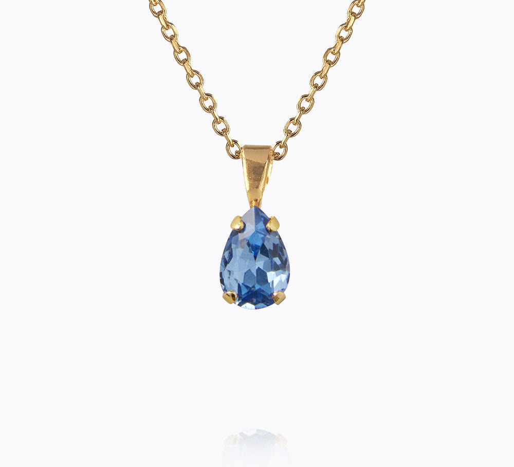 Caroline Svedbom - Petite Drop Necklace Lapis Gold