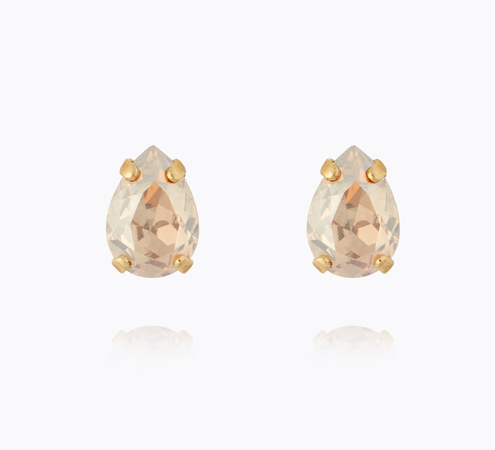 Caroline Svedbom - Petite Drop Stud Earrings Golden Shadow Gold