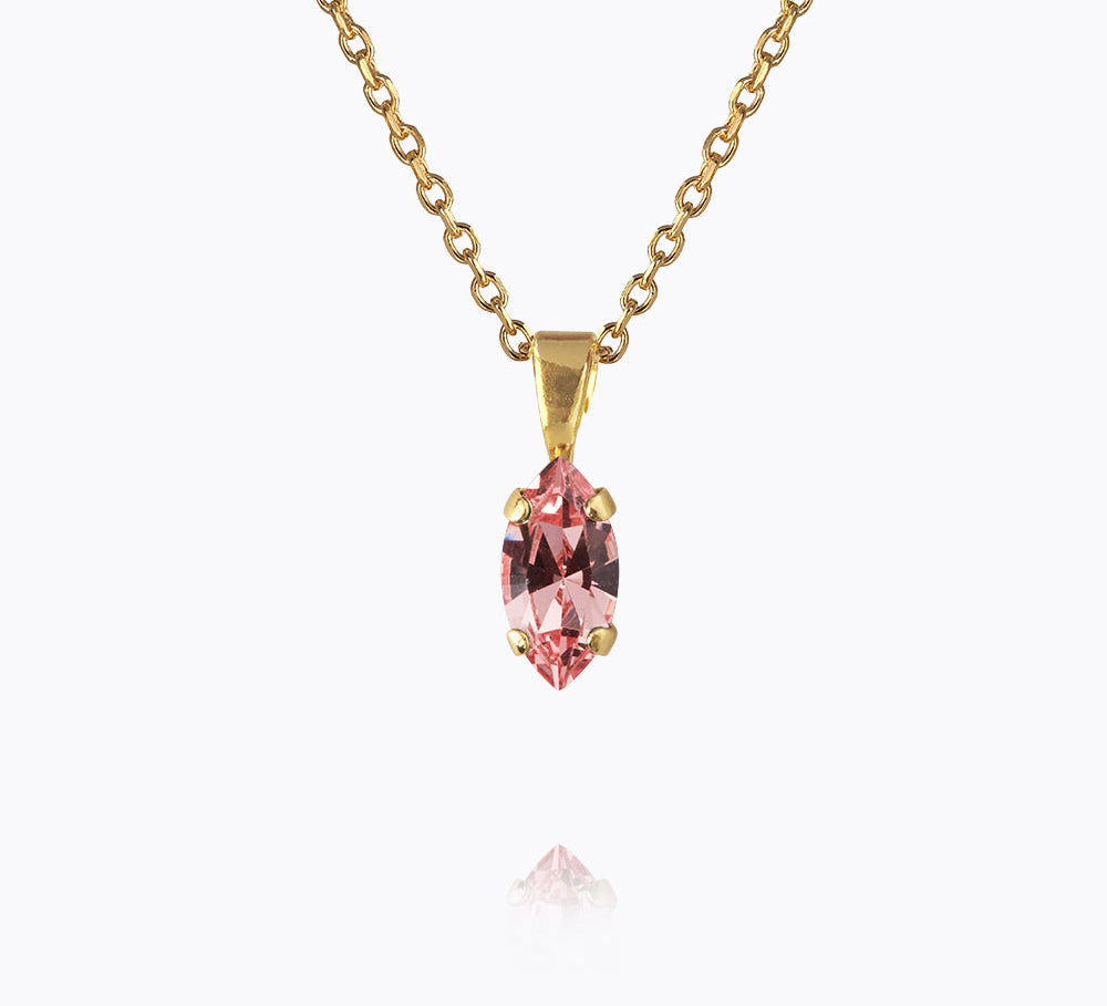 Caroline Svedbom - Petite Navette Necklace Light Rose Gold