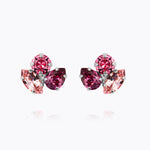 Caroline Svedbom - Ana Earrings Dark Rose Combo Rhodium