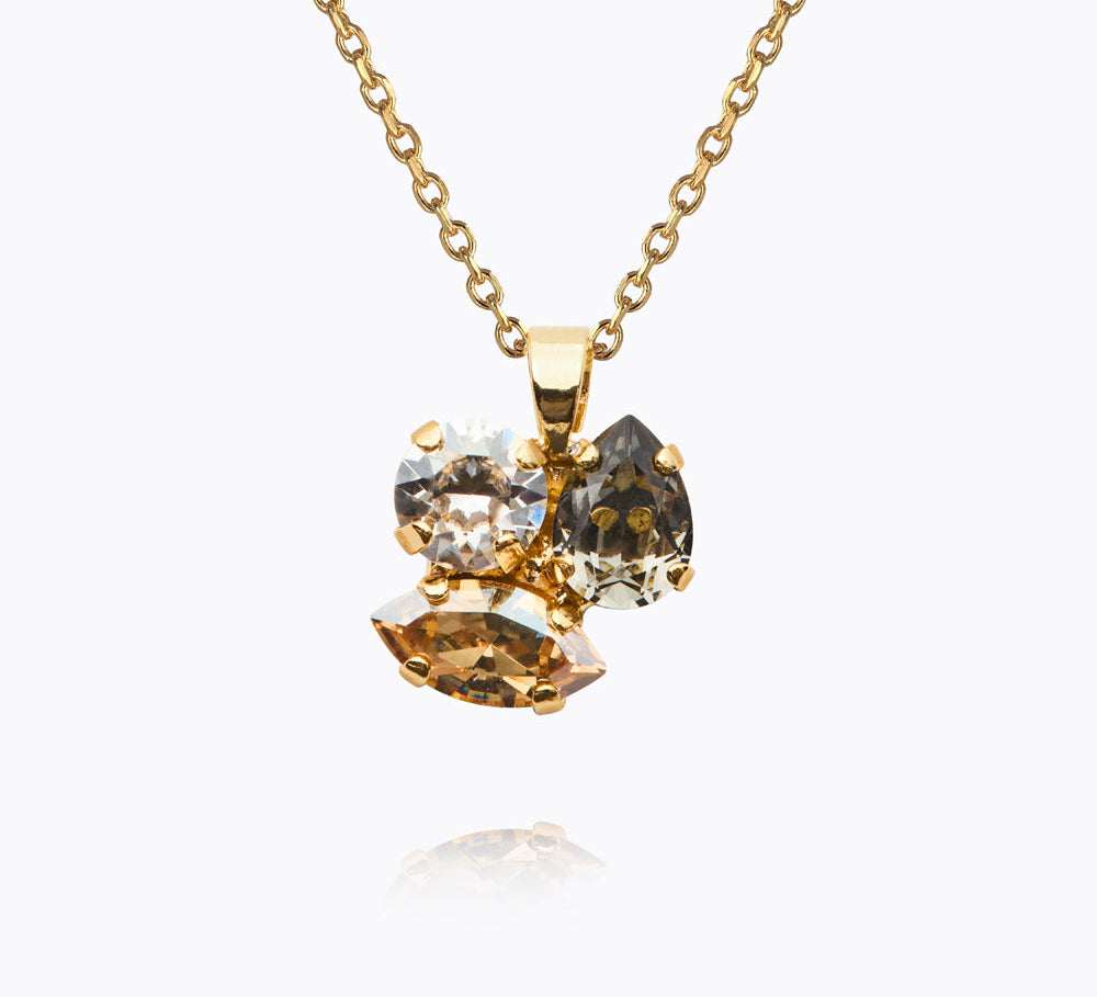 Caroline Svedbom - Ana Necklace Black Golden Combo Gold