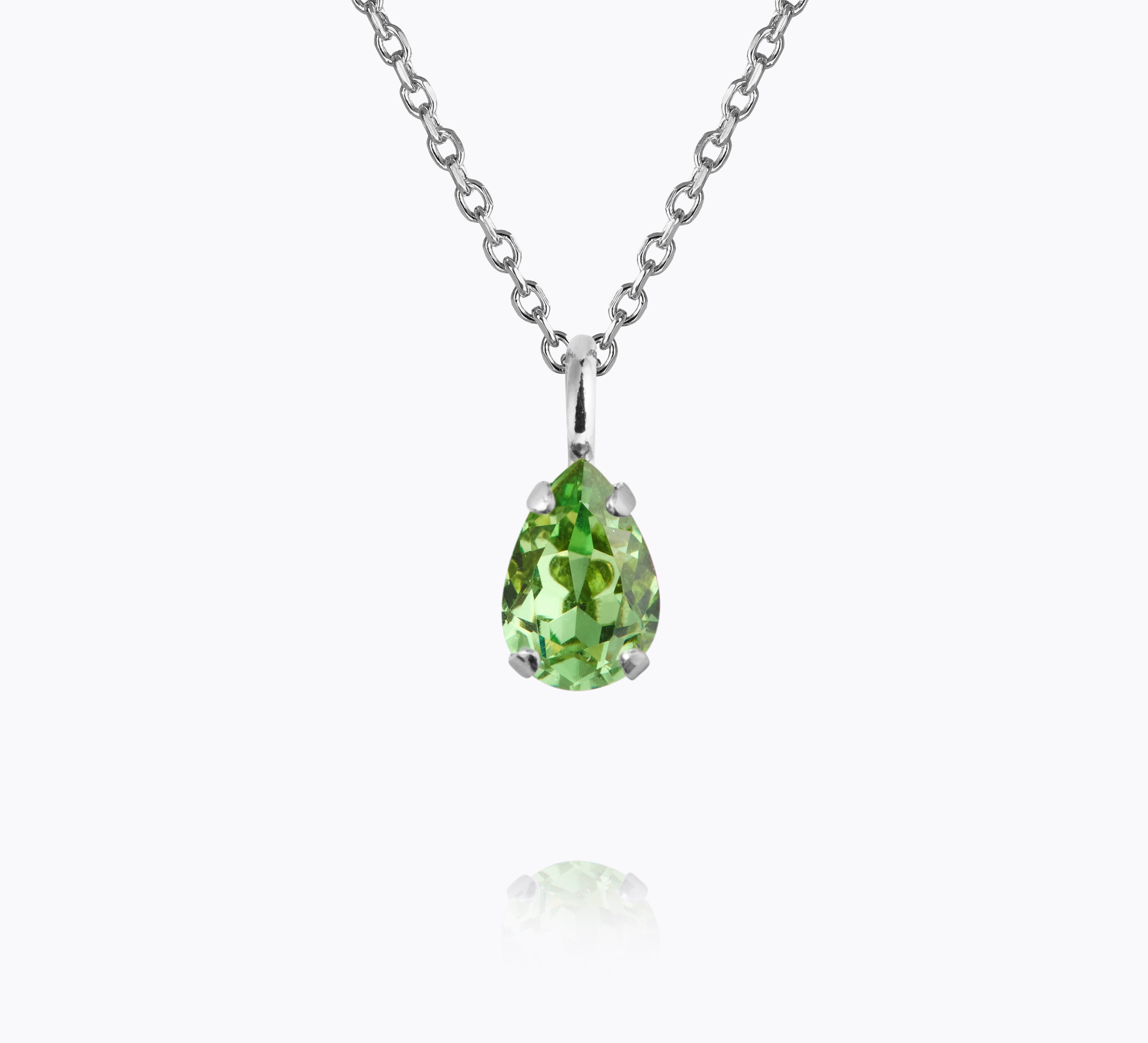 Caroline Svedbom - Amelia Necklace Recreated Peridot Rhodium