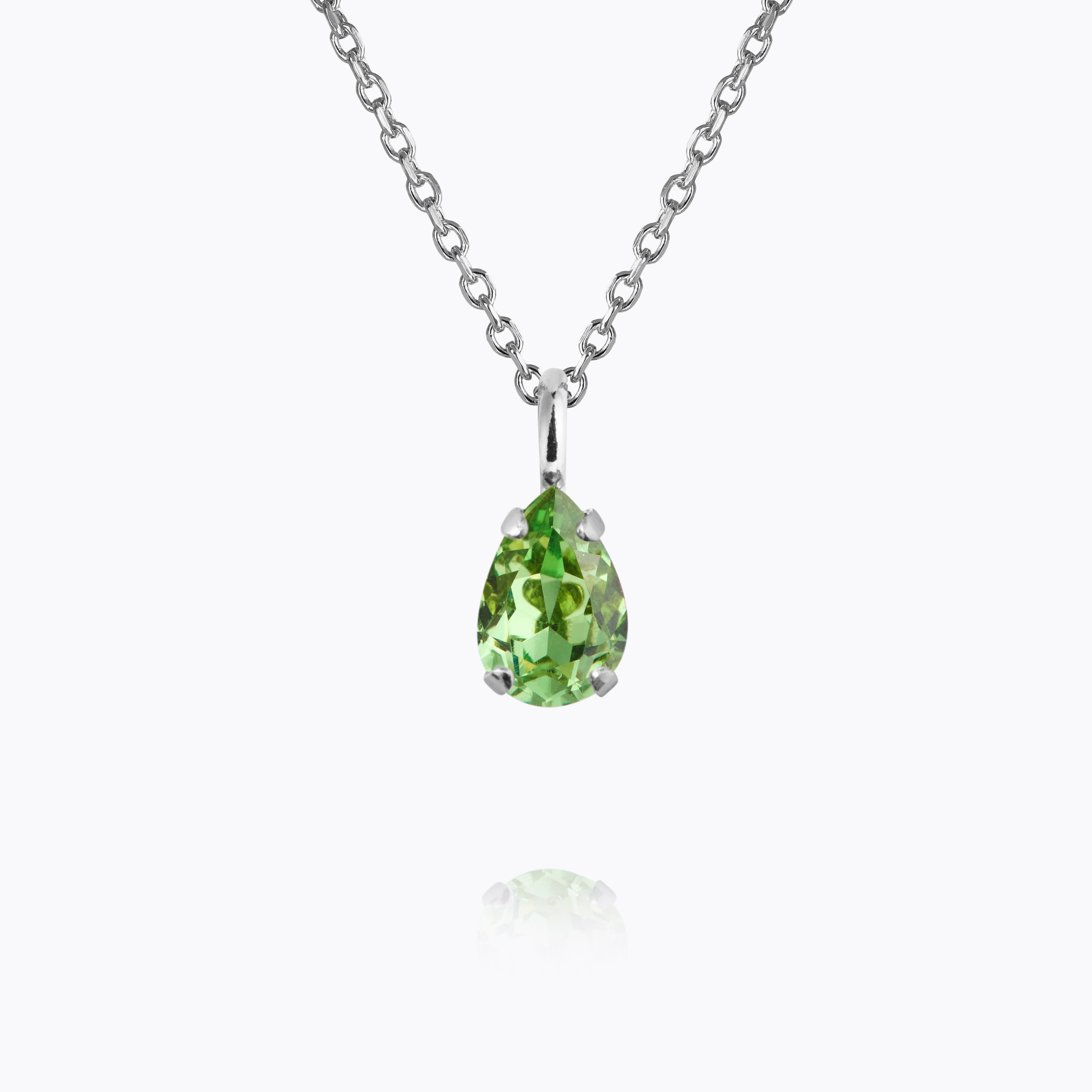 Caroline Svedbom - Amelia Necklace Recreated Peridot Rhodium