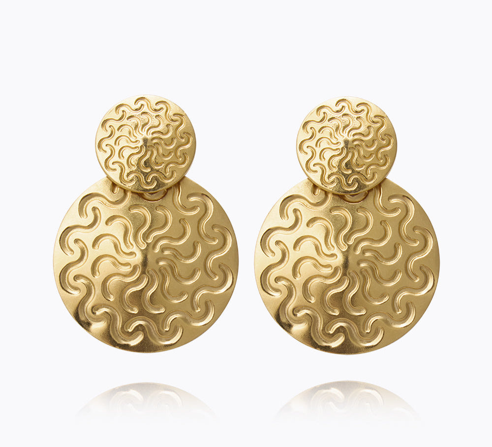 Caroline Svedbom - Amaya Earrings Gold Gold