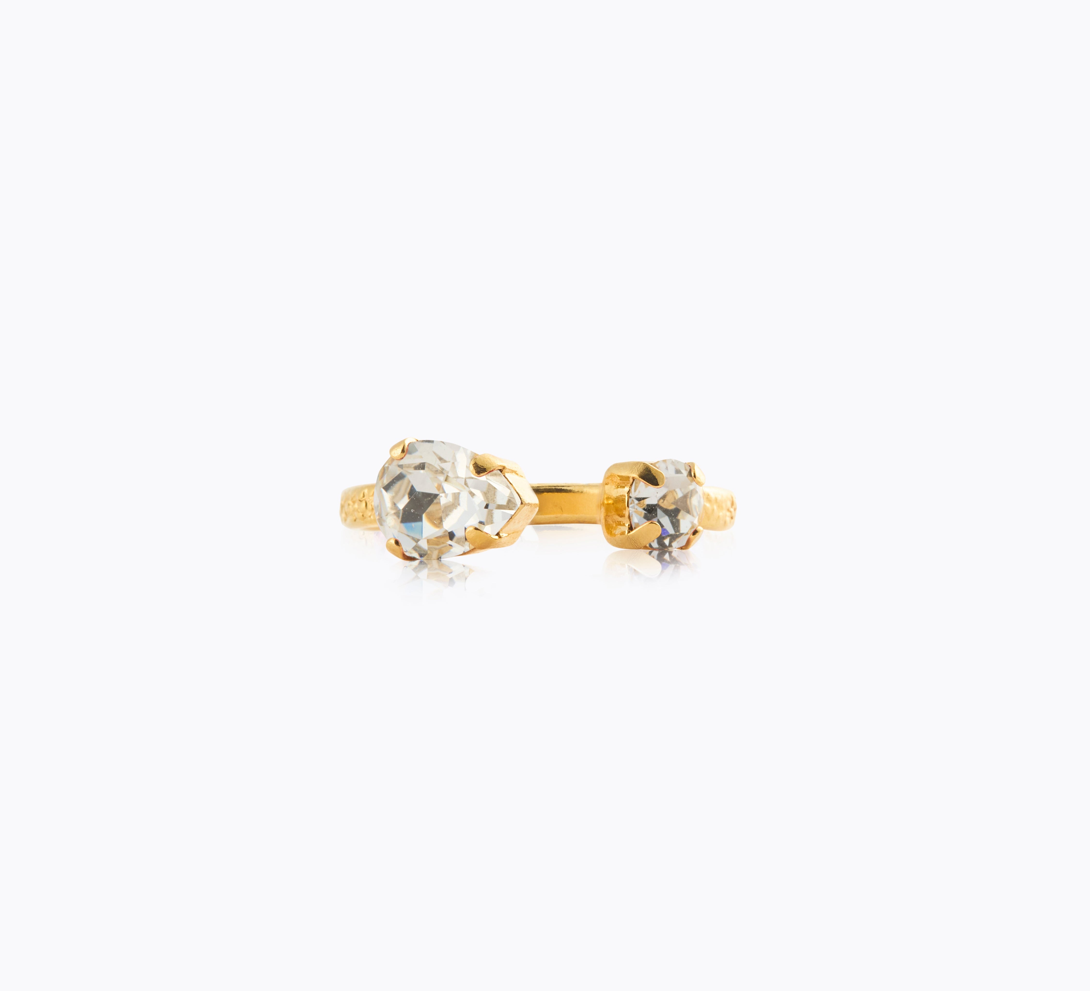 Caroline Svedbom - Amelia Ring Crystal Gold