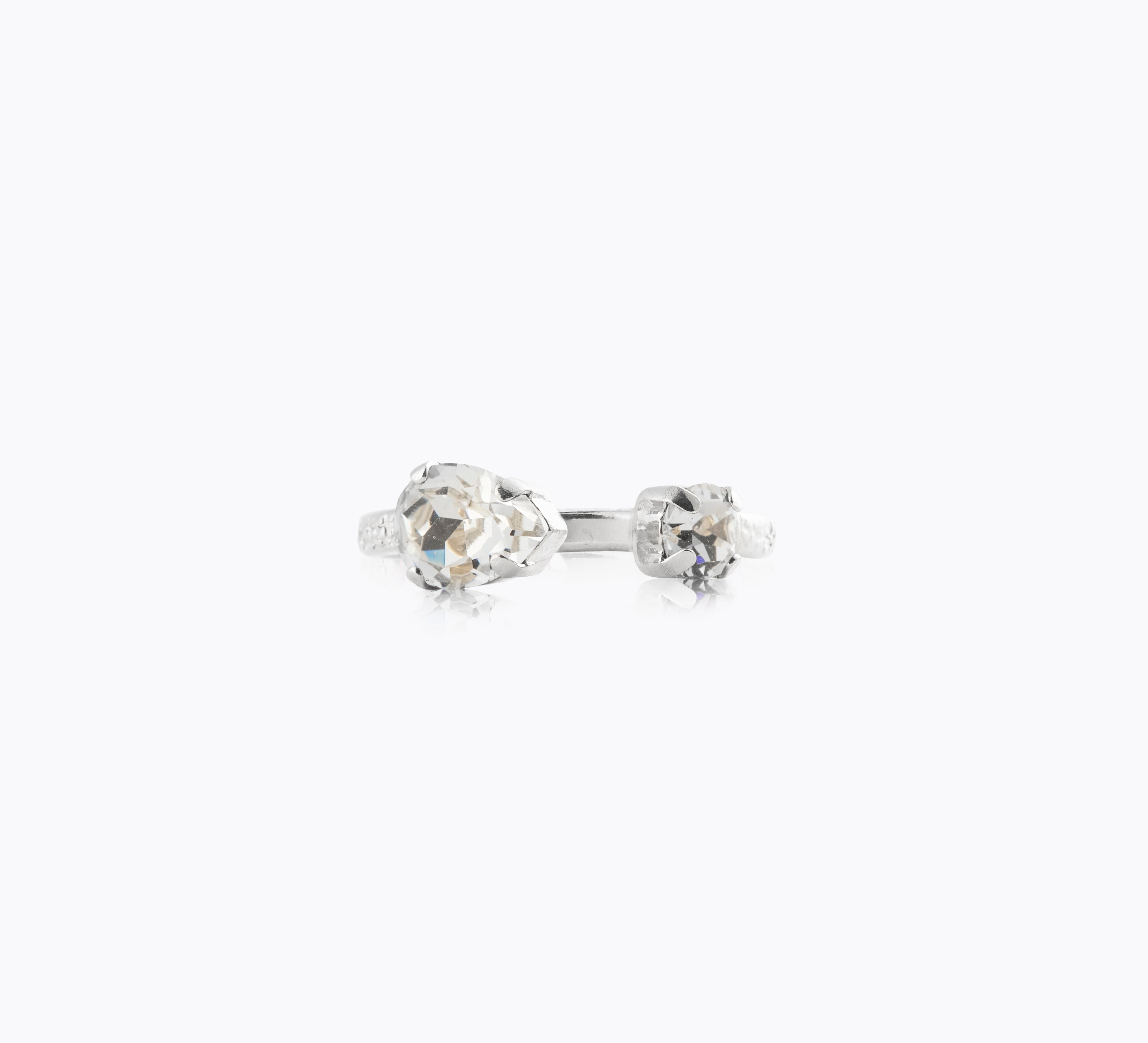 Caroline Svedbom - Amelia Ring Crystal Rhodium