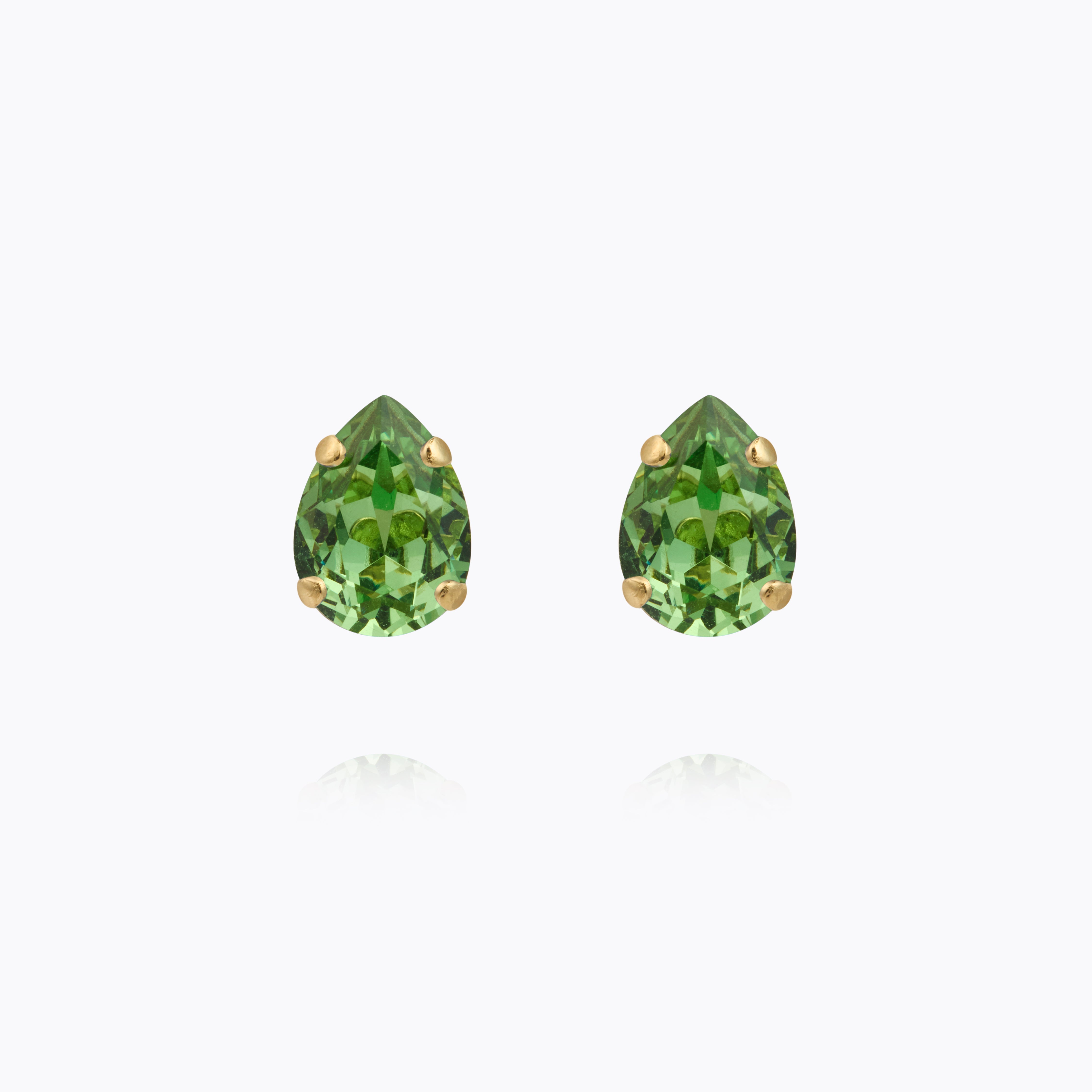 Caroline Svedbom - Amelia Stud Earrings Recreated Peridot Rhodium