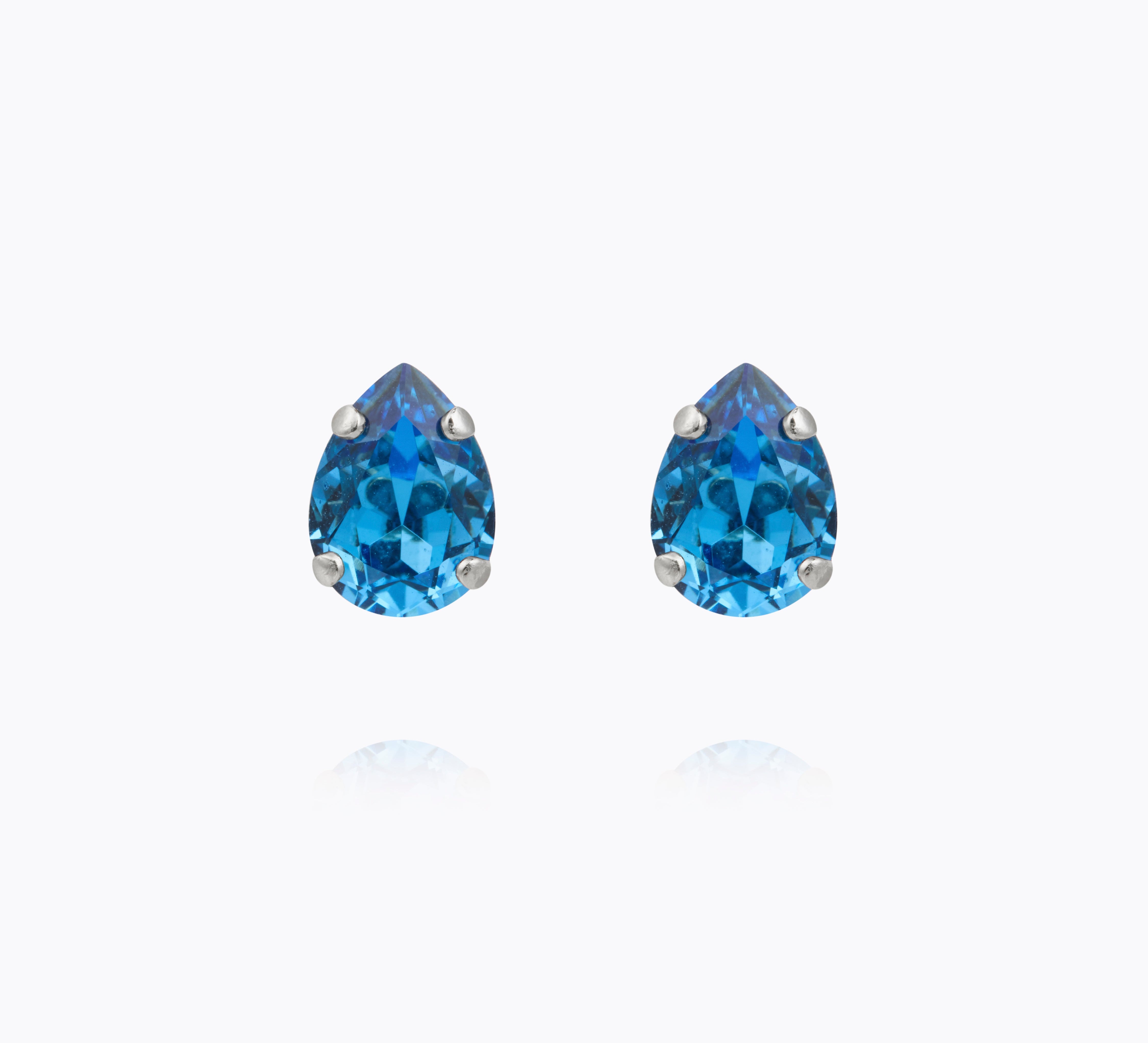 Caroline Svedbom - Amelia Stud Earrings Recreated Iceblue Rhodium