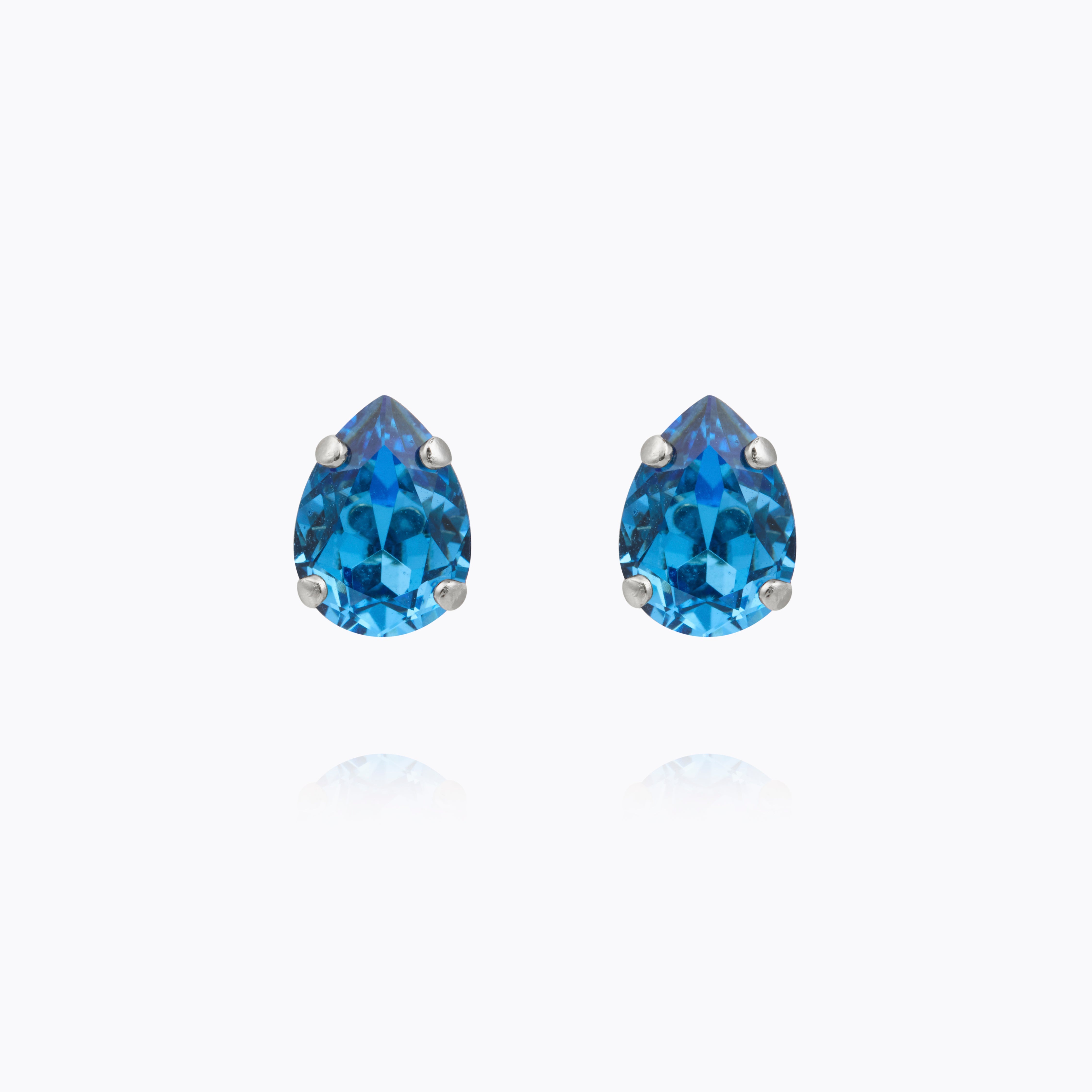 Caroline Svedbom - Amelia Stud Earrings Recreated Iceblue Rhodium