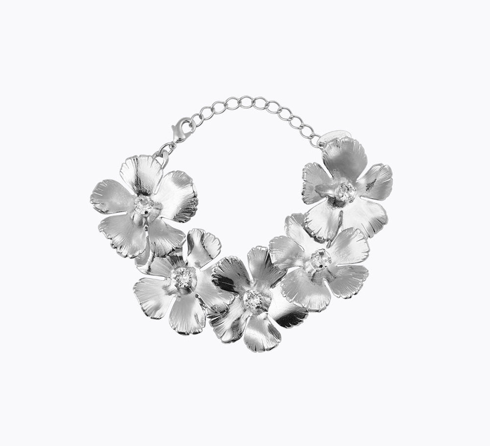 Caroline Svedbom - Anemone Bracelet Crystal Rhodium