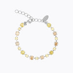 Caroline Svedbom - Calanthe Bracelet Dark Jonquil Combo Rhodium