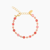 Caroline Svedbom - Calanthe Bracelet Light Coral Combo Gold