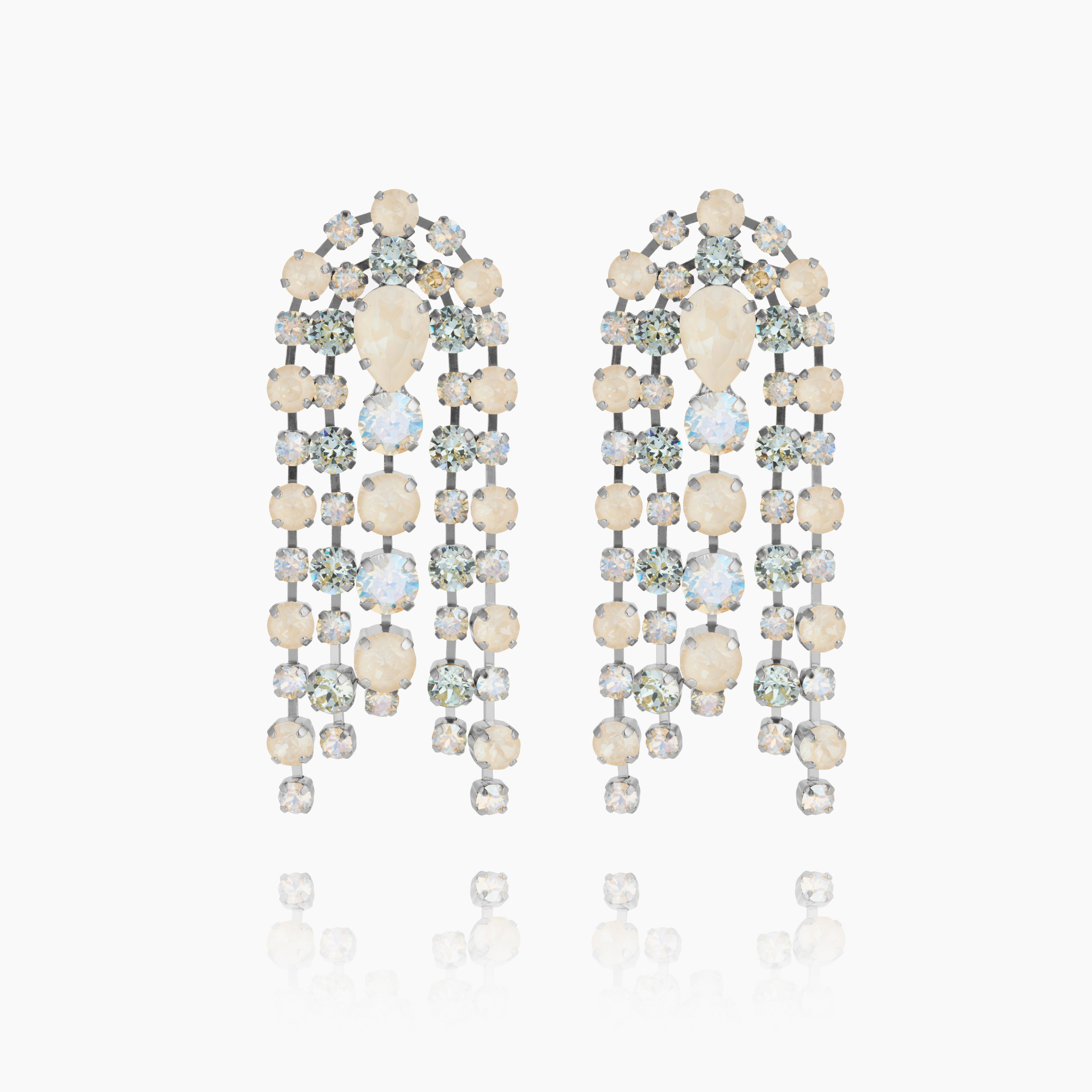 Caroline Svedbom - Cirelle Earrings Azore Combo Rhodium