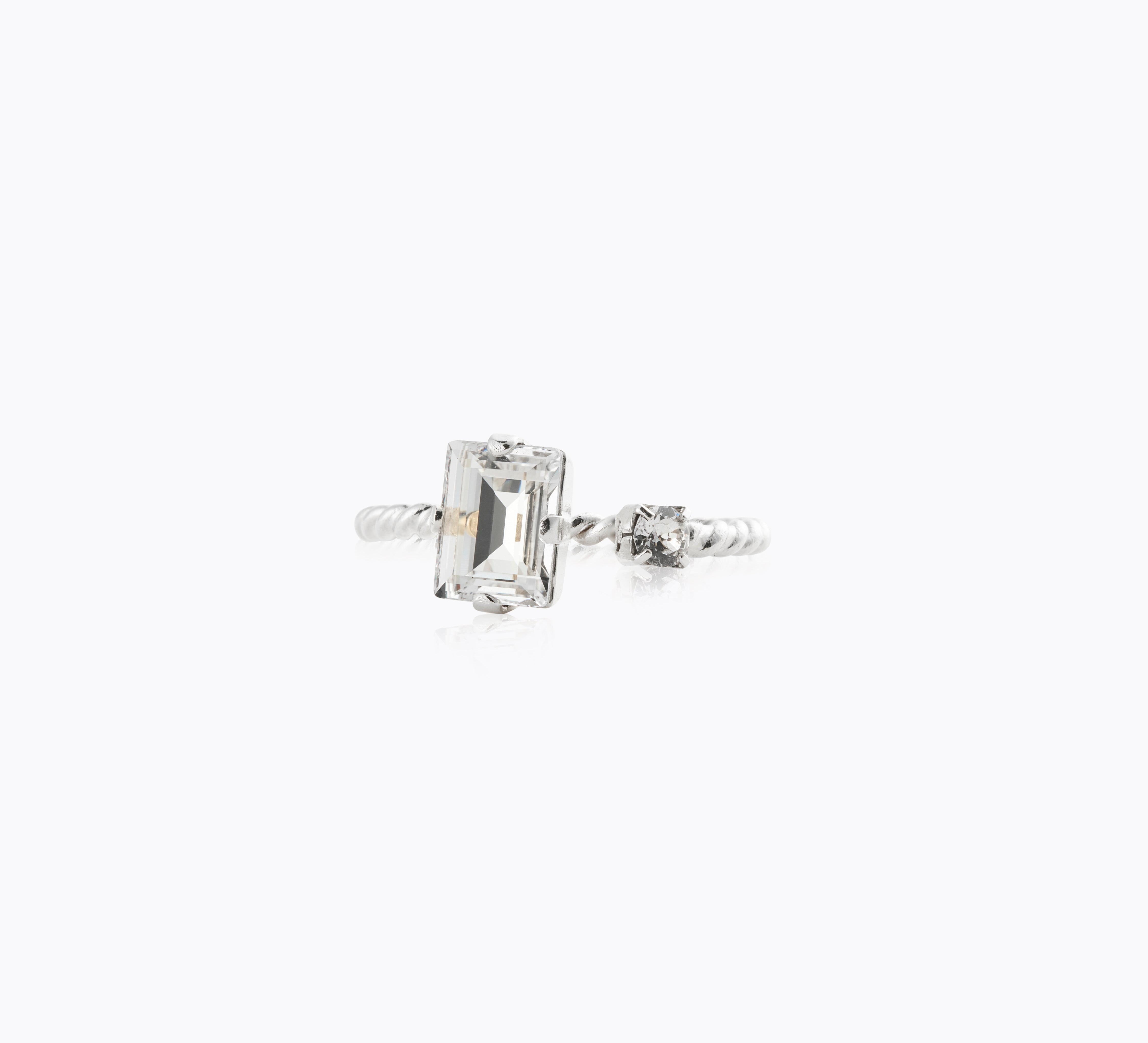 Caroline Svedbom - Diora Ring Crystal Rhodium