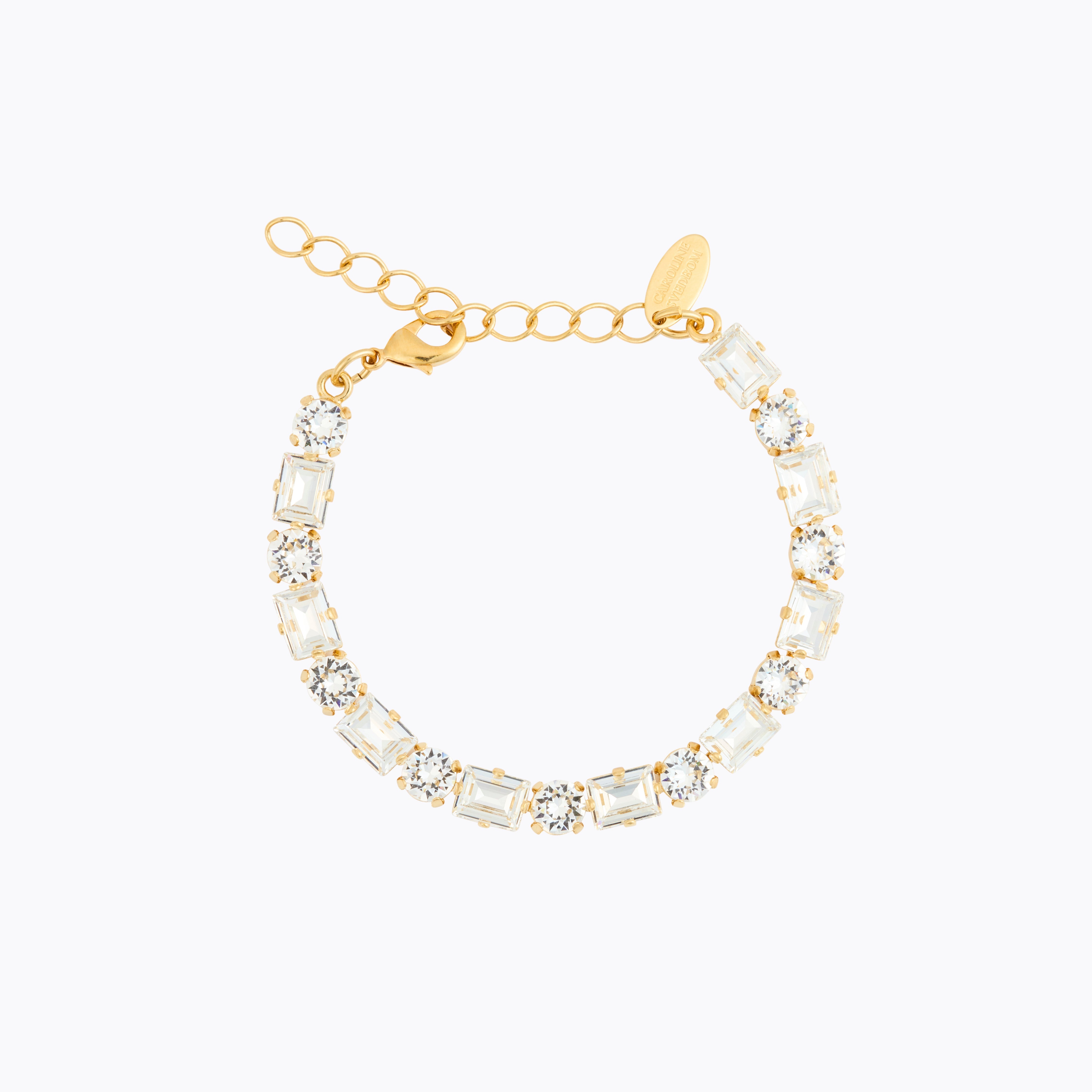 Caroline Svedbom - Diora Statement Bracelet Crystal Gold