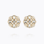 Caroline Svedbom - Diora Statement Earrings Crystal Gold