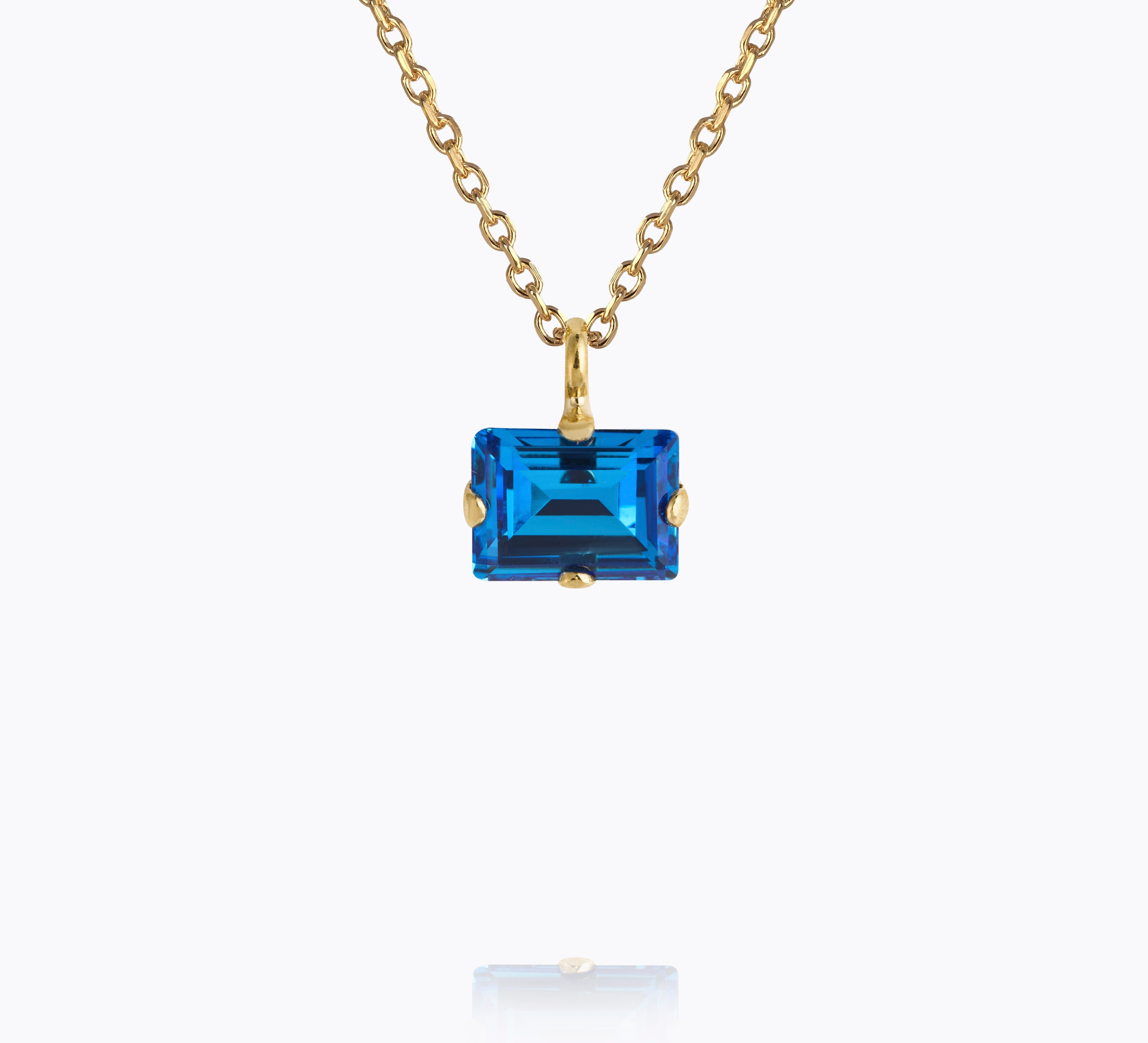 Caroline Svedbom - Diora Stud Necklace Recreated Iceblue Gold