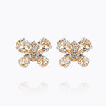 Caroline Svedbom - Butterfly Stud Earrings Silk Rhodium
