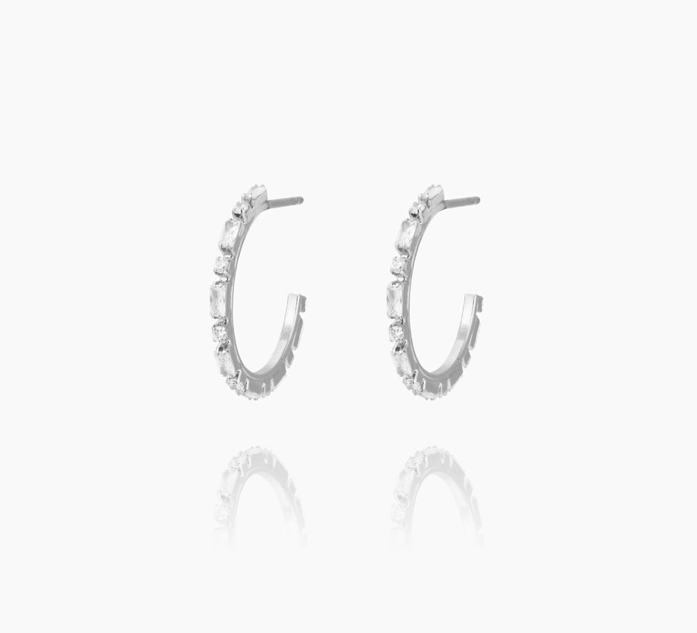 Caroline Svedbom - Evelyne Loops Crystal Rhodium