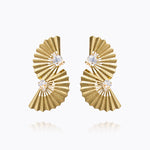 Caroline Svedbom - Flamenco Earrings Crystal Gold