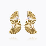 Caroline Svedbom - Flamenco Earrings Crystal Gold