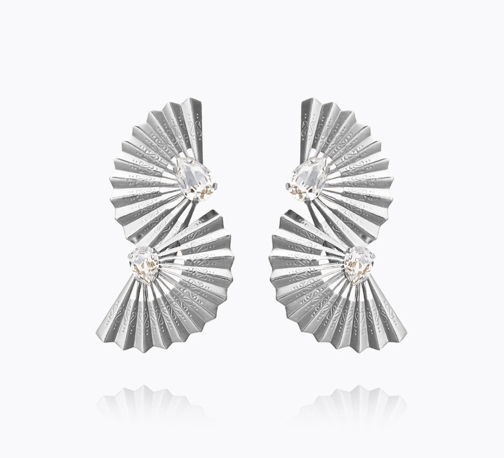 Caroline Svedbom - Flamenco Earrings Crystal Rhodium