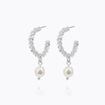 Caroline Svedbom - Gemma Pearl Loops Pearl Rhodium