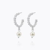 Caroline Svedbom - Gemma Pearl Loops Pearl Rhodium