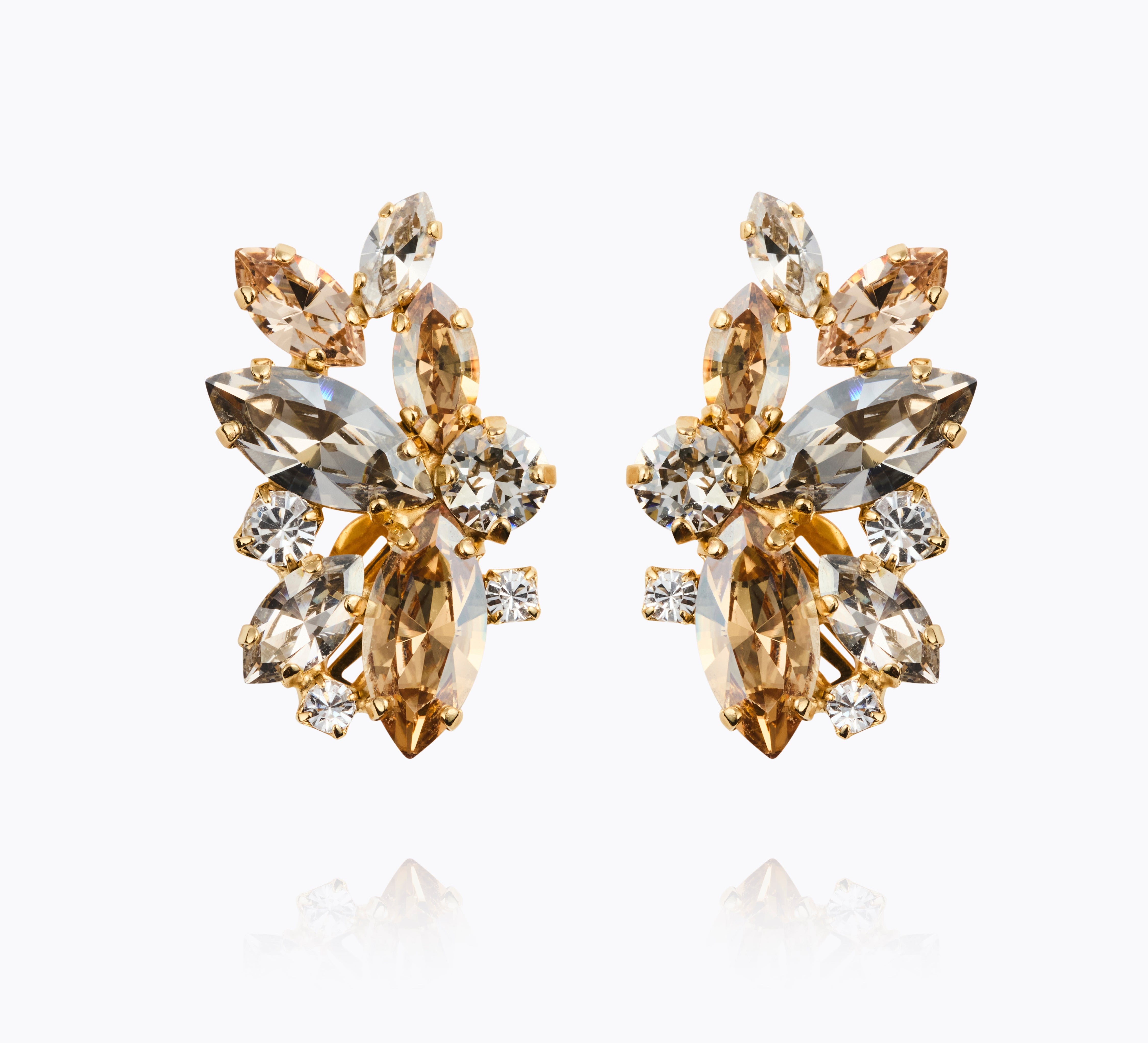 Caroline Svedbom - Havanna Earrings Silvershade Combo Gold