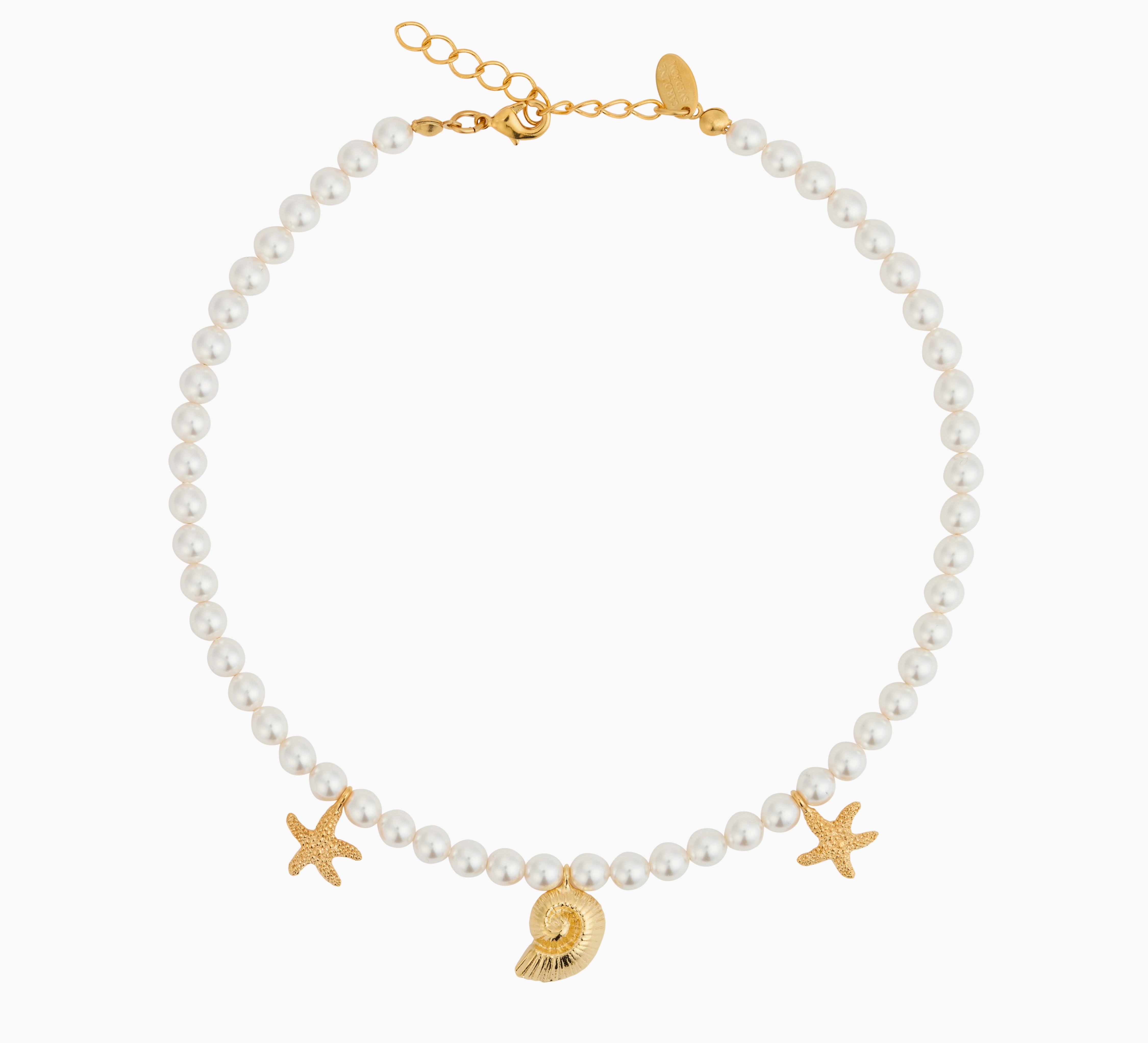 Caroline Svedbom - Ismara Necklace Pearl Gold