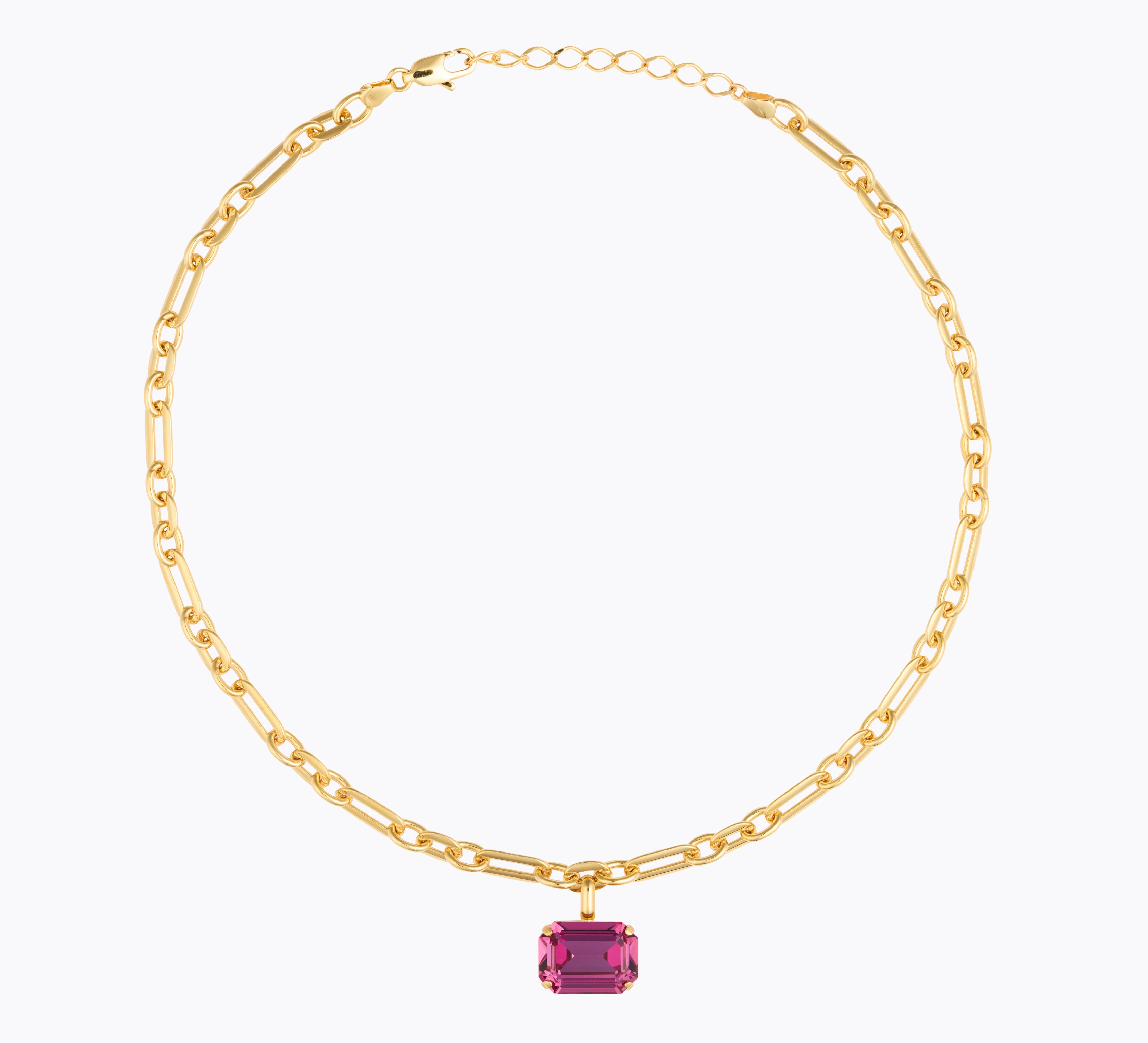 Caroline Svedbom - Lydia Chain Necklace Dark Rose Gold