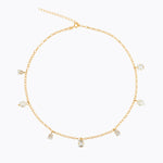 Caroline Svedbom - Lumina Necklace Pearl Crystal Gold