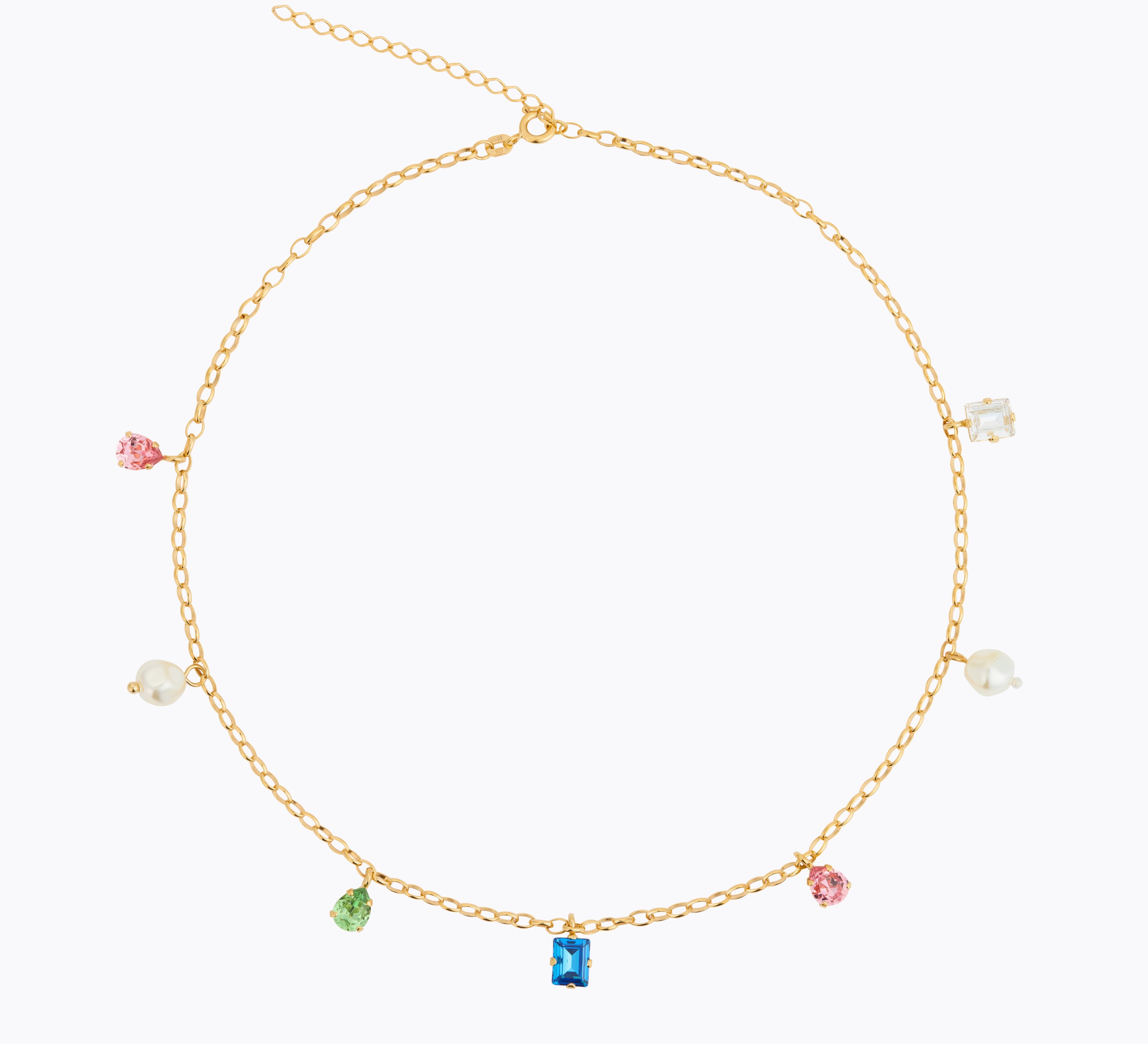Caroline Svedbom - Lumina Necklace Rainbow Combo Gold