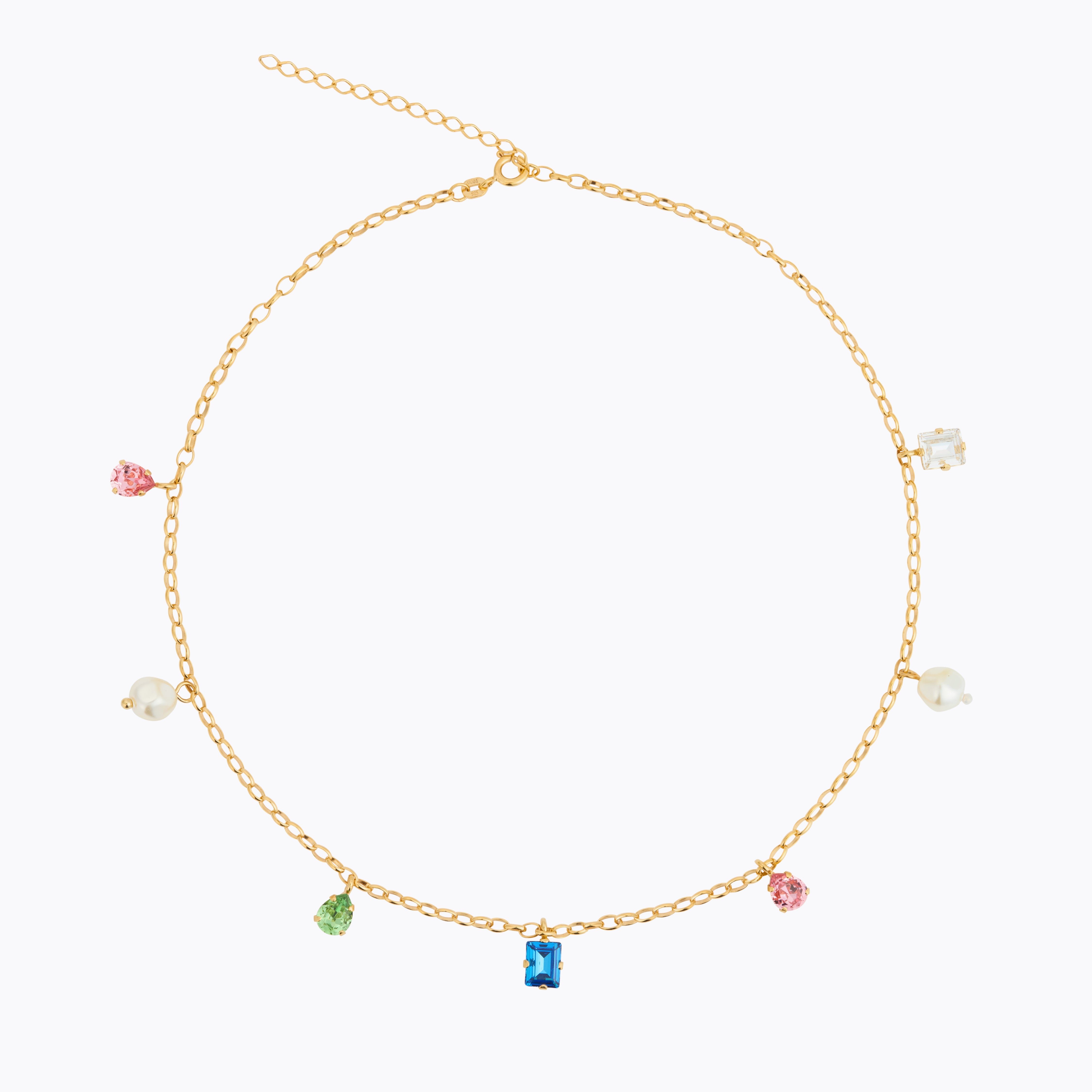 Caroline Svedbom - Lumina Necklace Rainbow Combo Gold