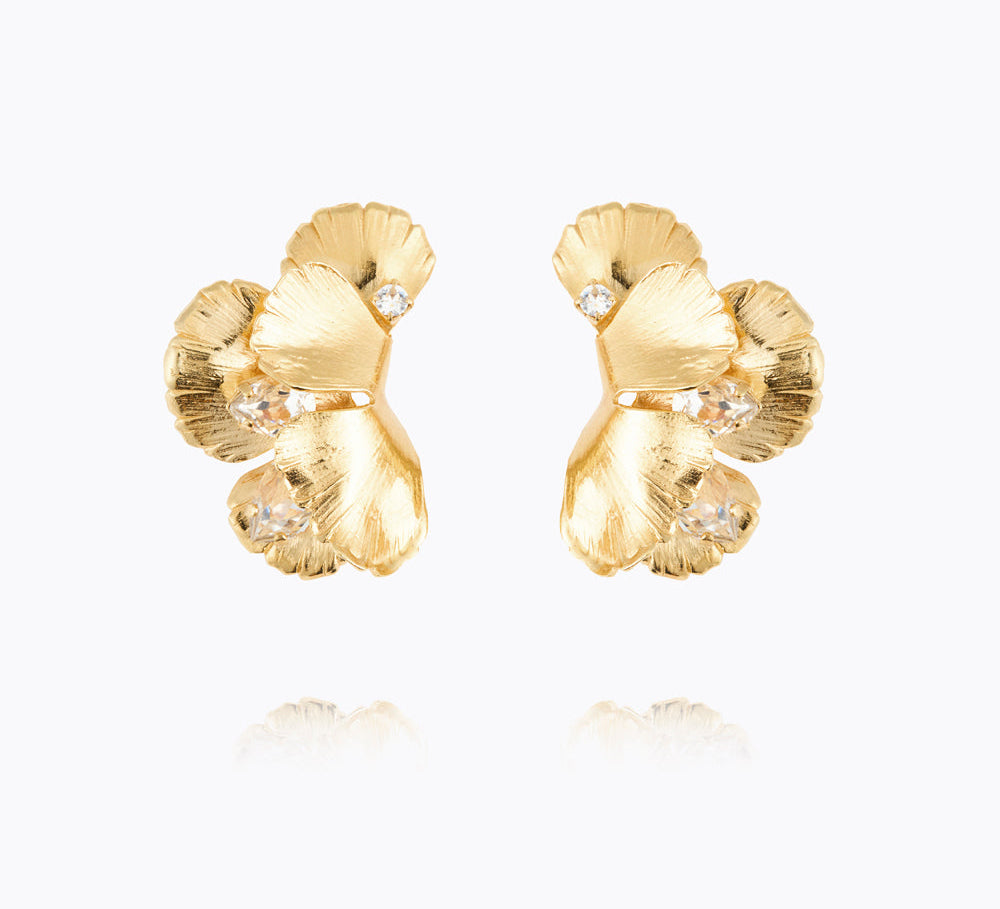 Caroline Svedbom - Malva Earrings Crystal Gold