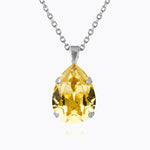 Caroline Svedbom - Mini Drop Necklace Dark Jonquil Rhodium
