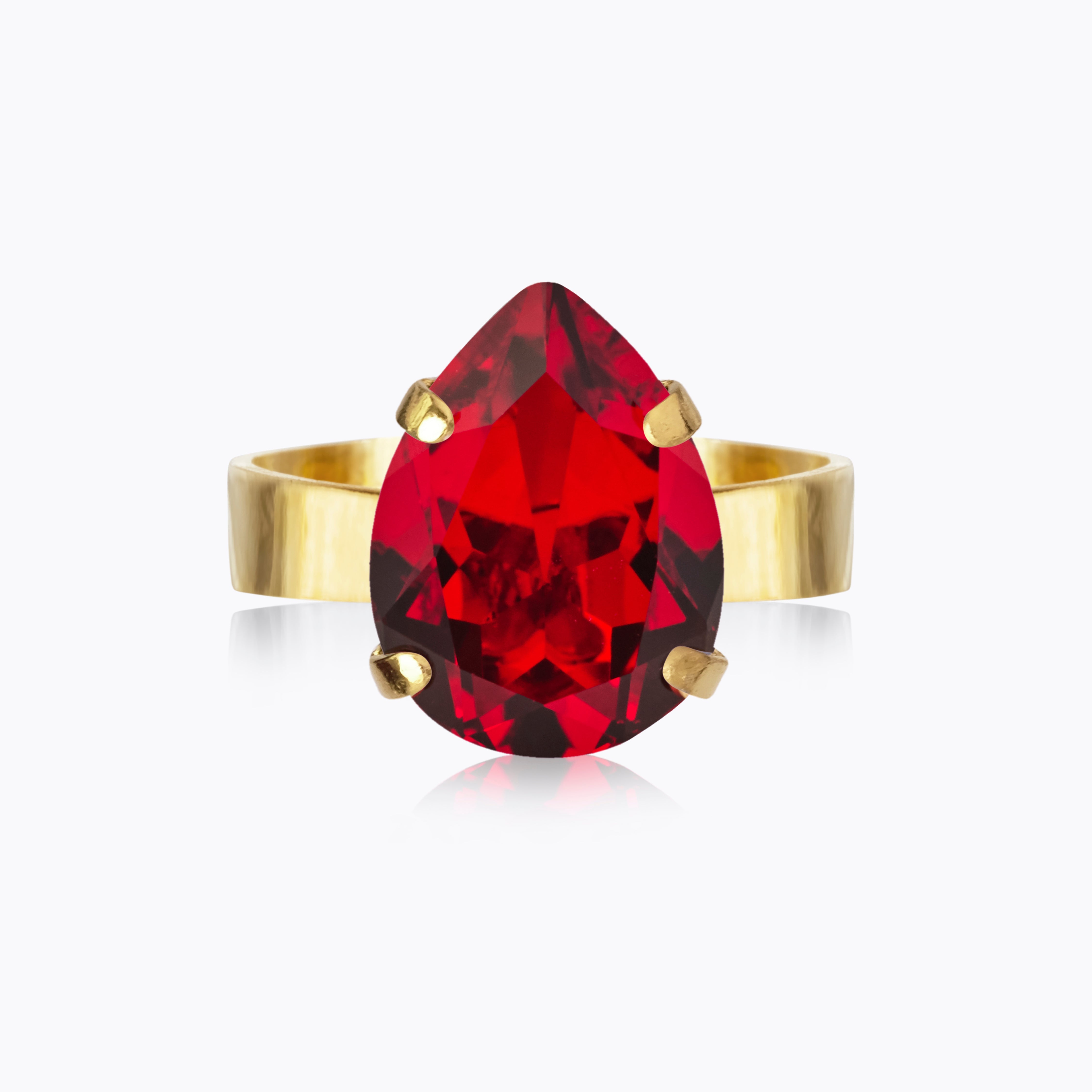 Caroline Svedbom - Mini Drop Ring Light Siam Gold