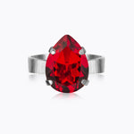 Caroline Svedbom - Mini Drop Ring Light Siam Rhodium